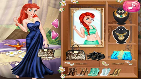 Jasmine And Ariel Wardrobe Swap Game