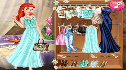 Jasmine And Ariel Wardrobe Swap Game