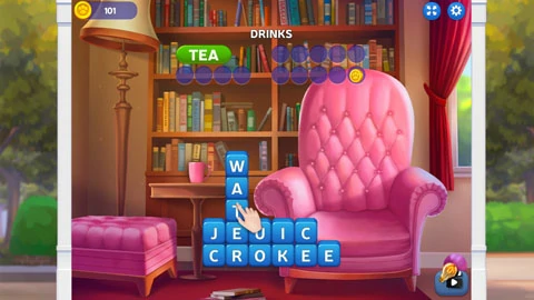 Kitty Scramble Stack Word Game