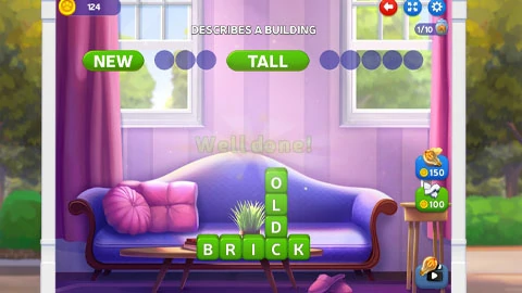 Kitty Scramble Stack Word Game