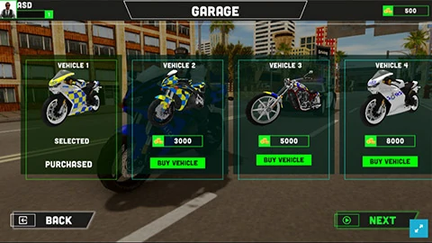 Police Chase Motorbike Driver