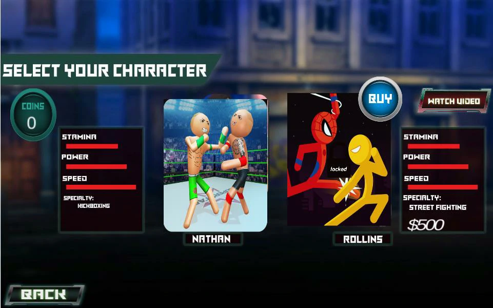 Police Stickman Wrestling Fighting Game